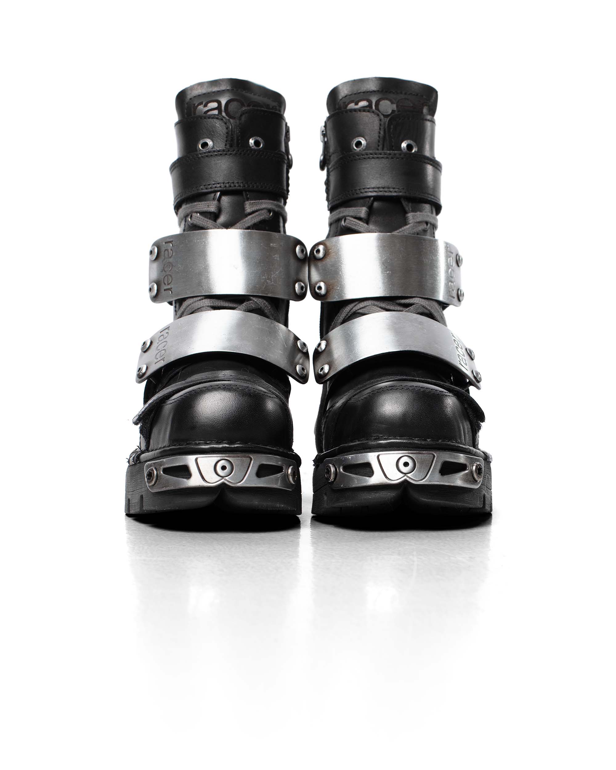 Racer x New Rock Black Boot - Image 7